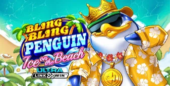 Bling Bling Penguin: Ice On The Beach
